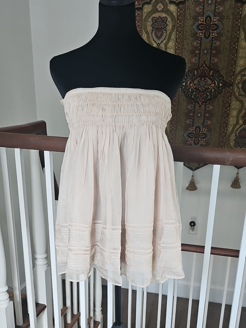 Blue Tassel Chiffon Skirt